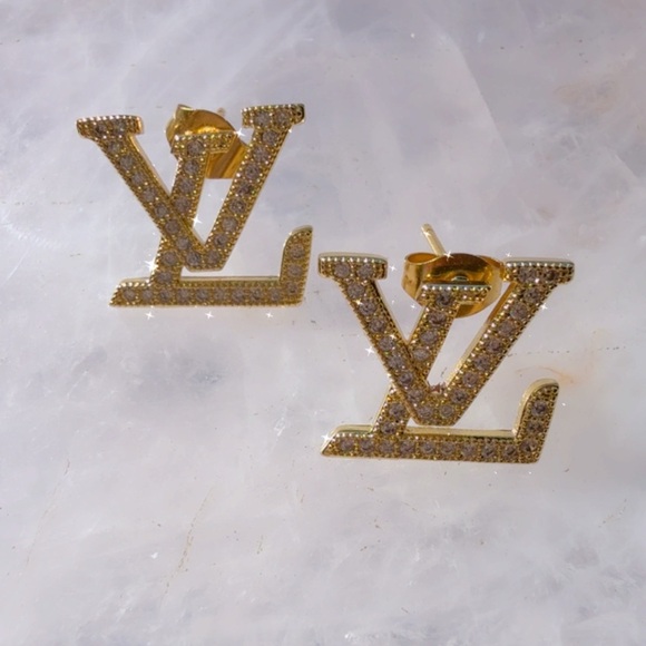 no brand Jewelry - classic LV-style monogram design earrings